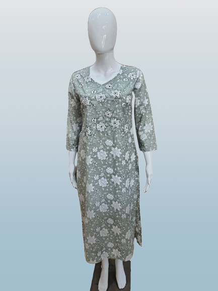 Subtle Elegance | Sage Green Kurti
