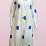 Blue Polka Dot Kurti Set