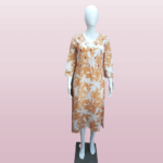 Sunshine Leaf Cotton Kurti