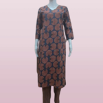 Rust & Black Kurti Set