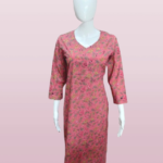 Bloom in Comfort | Floral Cotton Kurti