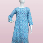 Easy Elegance | Sky Blue Print Kurti