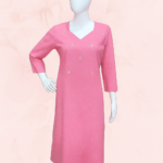 Charming in Pink | Cotton Kurti