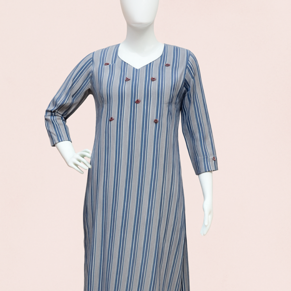 Timeless Stripes | Cotton Kurti