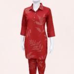 Bold & Breezy | Leaf Print Kurti Set