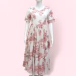 Pink Floral Maxi Dress