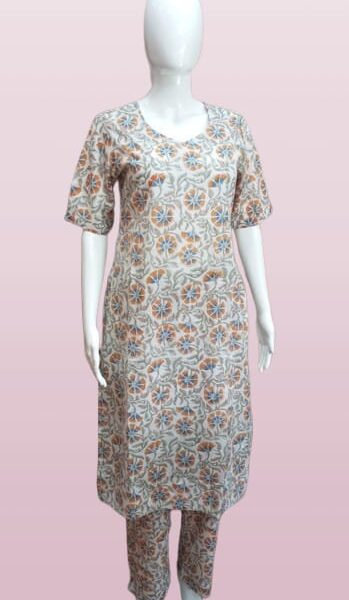 Gulbano Handblock Cotton Co-Ord Set