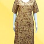 ☕ Earthy Brown Printed Kurta Pant Set