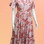 Printed A-Line Maxi Dress