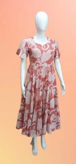 Printed A-Line Maxi Dress