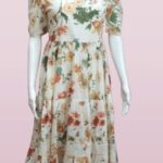 Floral Elegance Cotton Maxi Dress
