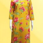 Yellow Floral Printed Kurti