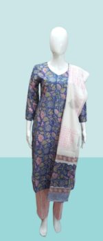 White & Red Floral Straight Kurti - Image 13