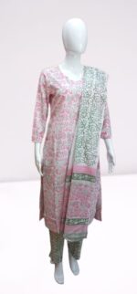 White & Red Floral Straight Kurti - Image 9