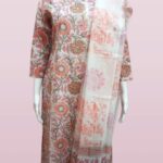 Peach Floral Cotton Suit Set