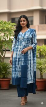 Grey Floral Printed Kurta - Image 24
