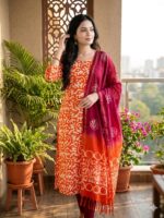 Grey Floral Printed Kurta - Image 7