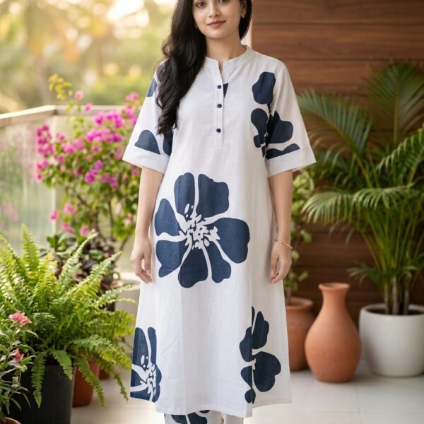 Printed Kurti Set