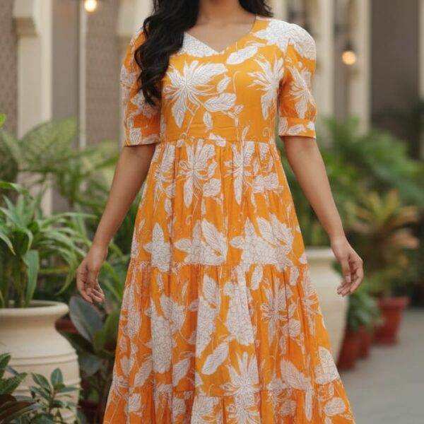 Floral Printed Frock
