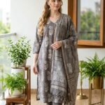 Ash Grey Kurti Set