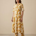 Sunflower Yellow Printed Kurta Set